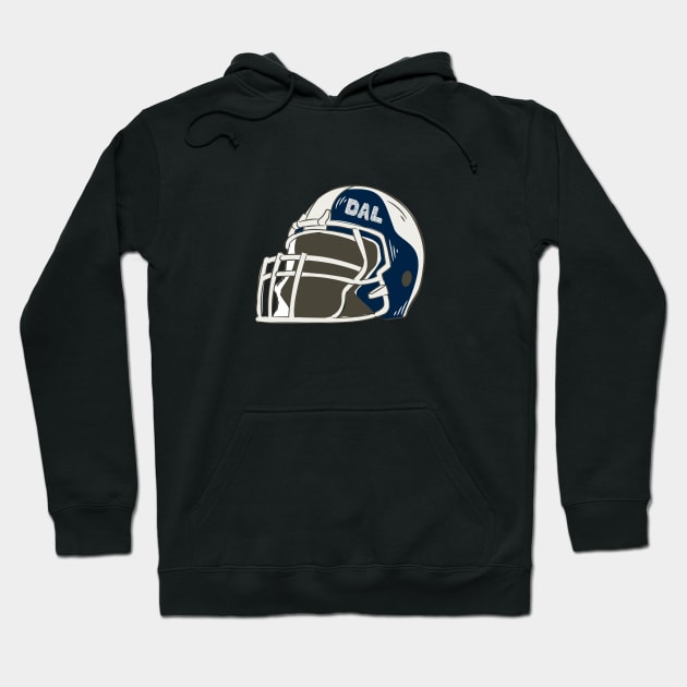 Dallas Cowboys DAL Helmet Hoodie by For HerHim